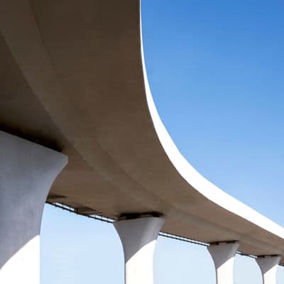 Concrete bridge structure